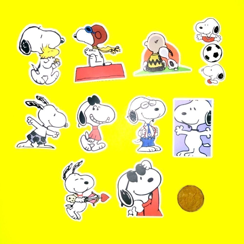 3/$20 Brand New 10x Snoopy Waterproof Stickers